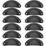 [jamais utilis�]12pcs poign�e de coquille vintage pour tiroir armoire meuble cuisine, fer incurv� poign�e ...