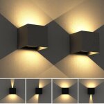 12w applique murale exterieur led 10�10�10cm, avec angle de faisceau r�glable luminaire int�rieure applique ...