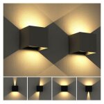 12w applique murale exterieur led 10�10�10cm, avec angle de faisceau r�glable luminaire int�rieure applique ...