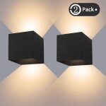 12w applique murale interieur / exterieur, lampe murale led etanche ip65 rglable lampe up down design ...