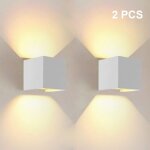 12w led applique murale interieur up and down lampe murale blanc chaud, angle de faisceau r�glable pour ...