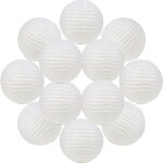 12x lanterne papier 30 cm rose gold et pois - suspension boule papier 30 cm (12'') type lanterne japonaise ...