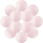 12x lanterne papier 30 cm rose ple - suspension boule papier 30 cm (12'') type lanterne japonaise pour ...