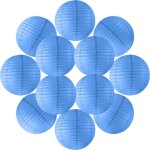 12x lanterne papier 40 cm bleu roi - suspension boule papier 40 cm (12'') type lanterne japonaise pour ...