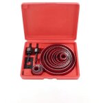 13 pcs kit scies cloches bi - mtal en acier carbone 19 - 127mm scie cloche coffret pour bois, plaque ...