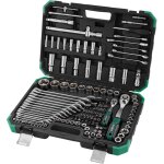 131 pi�ces coffret de douilles embouts professionnels 1 / 4' et 1 / 2', acier au cr - v, 2 cl� � cliquet ...
