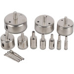 14 pi�ces / ensemble 3 - 70mm diamant enduit scie cloche foret coupe pour carreaux de marbre de verre ...