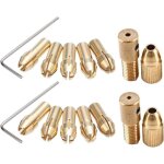 14pcs mini collet pour mini perceuse �lectrique collet mandrin mandrin en laiton set collet pour 0. 5 ...