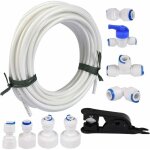 15 m�tres tuyau d?alimentation en eau tube et kit de connecteurs de r�frig�rateur pour r�frig�rateur ...
