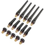 15 pi�ces 57y02 (long), 57y03 (moyen), 57y04 (court) embouts arri�re pour torche de soudage tig wp - ...