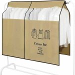 (150x120cm. marron) housses de v�tements anti - poussi�re housse de portant vetement avec transparent ...