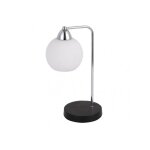 Lampe à poser avec abat - jour sphérique pissis chrome fabrilamp Lampe à poser avec abat - jour sphérique pissis chrome fabrilamp