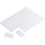 1564000 pastille adh�sive double - face blanc (l x l) 25 mm x 13 mm 24 pc(s) s817771 - tru components ...