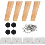 15cm, )lot de 4 pied de meuble bois pied de lit 15 cm pied table basse inclin� pied meuble cuisine finition ...