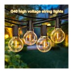 15m guirlande lumineuse ext�rieure led avec 25 ampoules e27 g40 en plastique ip44 �tanche guirlande pour ...