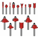 15pcs 6. 35mm tige fraises � d�foncer kit coffret fraise pour defonceuse en carbure de tungst�ne outil ...