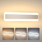 15w lampe miroir salle de bain 40cm 1050lm luminaire salle de bain 230v blanc chaud 3000k blanc neutre ...