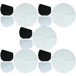 15x filtre � charbon actif, 15x filtre � graisses, 30x filtre papier compatible avec delonghi f627 127v ...