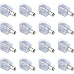 16 pi�ces chevilles de support d'�tag�re, support de plan en cristal avec ventouse pour vitres, de l ...