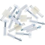 16 pi�ces guide du mat�riel de porte de rail accessoires porte coulissante porte de placard poulie de ...