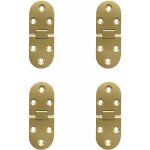 Norcks - 180 degr� flip charni�res rabattables en laiton bord rond avec vis charni�re pour table pliante ...