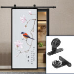 Sifree - 183cm porte placard coulissante, porte coulissante, rail porte coulissante, roulette porte coulissant ...
