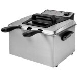 Princess - 185000 friteuse zone froide 5 l 3270 w noir, argent (mat)