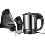 18575 reis - set bouilloire filaire acier inoxydable, noir contenance: 0. 5 l - unold