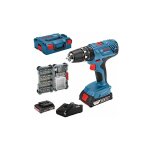 Bosch professional 18v system perceuse - visseuse  percussion sans fil gsb 18v - 21 (avec batterie 2x2. ...