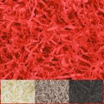 1kg frisure papier d�chiquet� kraft rouge pour emballage cadeau