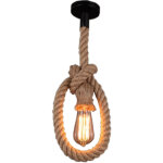 1m lstre suspension r�tro vintage luminaire en corde de chanvre diy pour couloir chambr restaurant caf� ...