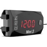 1pc 12v moto horloge num�rique voltm�tre thermom�tre moto refit accessoire 3 en 1 m�tre �lectronique ...