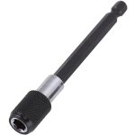 1pc porte embout 1 / 4' magn�tique extension de vissage tournevis rallonge tige hexagonal (100mm - noir) ...
