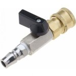 1pc raccord rapide pour air comprim�, vanne � boisseau sph�rique pneumatique, vanne de dosage, vanne ...