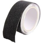 1pc ruban antid�rapant pour escaliers, 5 cm x 5 m, friction noire, mouture de s�curit�, escabeau, int�rieur, ...