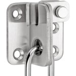 1pc serrure de porte coulissante en acier inoxydable argent�, loquet de porte, boulons de porte battante ...
