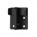 1pc serrure de porte coulissante en acier inoxydable noir, loquet de porte, boulons de porte battante ...