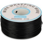 1roll emballage de fil unique single copon tire 30awg c�ble 0, 25 mm diam�tre de noyau (noir)