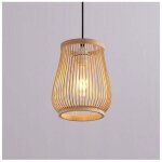1set creative pastoral plafonnier bambou tissage pendentif lumi�re lustre unique