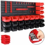 1x ou 2x tagre murale botes de rangement porte - outils bac  bec garage outils 45 pices - deuba