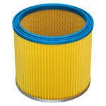 1x filtre pliss compatible avec aquavac 8203 aspirateur - bleu / jaune - vhbw