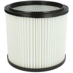 1x filtre pliss compatible avec aquavac fam aspirateur - noir / blanc - vhbw