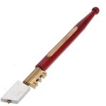 1x outil de coupe de verre, coupe - verre avec pointe en diamant 175mm outil coupe d�coupe vitrier diamant ...