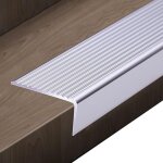 2. 7m nez de marche escalier, nez de marche profil� d'escalier, largeur 40mm, baguette angle aluminium ...