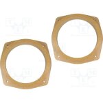 2 adaptateurs hp compatible avec ssangyong kyron 165mm av bois mdf impregnes vernis