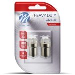 2 ampoules type graisseur r5w a led blanche culot ba15s 24 volts