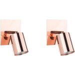 2 appliques murales en métal cuivré avec point lumineux ajustable gu10 40w pour Éclairage de salon couloir ... 2 appliques murales en métal cuivré avec point lumineux ajustable gu10 40w pour Éclairage de salon couloir ...