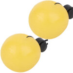 2 balles anti - stress en silicone pour exercices de poignet et massage - jaune 15 degr�s