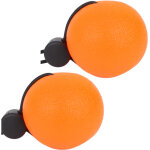 2 balles anti - stress en silicone pour exercices de poignet et massage - orange 20�
