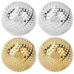 2 balles de massage magn�tiques � pointes pour mains - rouleau piquant anti - stress et th�rapie des ...
